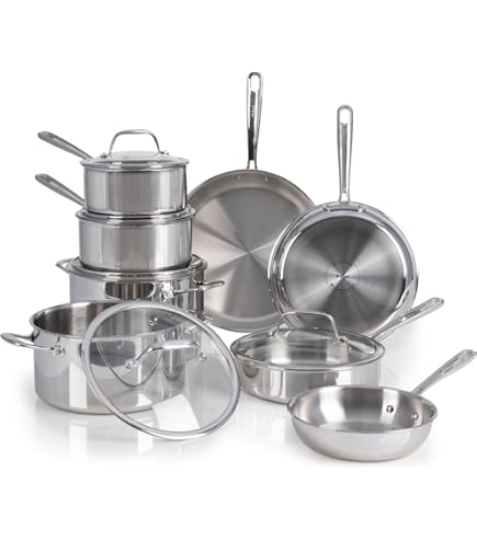 All-Clad オールクラッド ステンレス フライパン d5 10in. Amazon.co.jp: All-Clad D5 Stainless Steel 8 Inch and 10 Inch